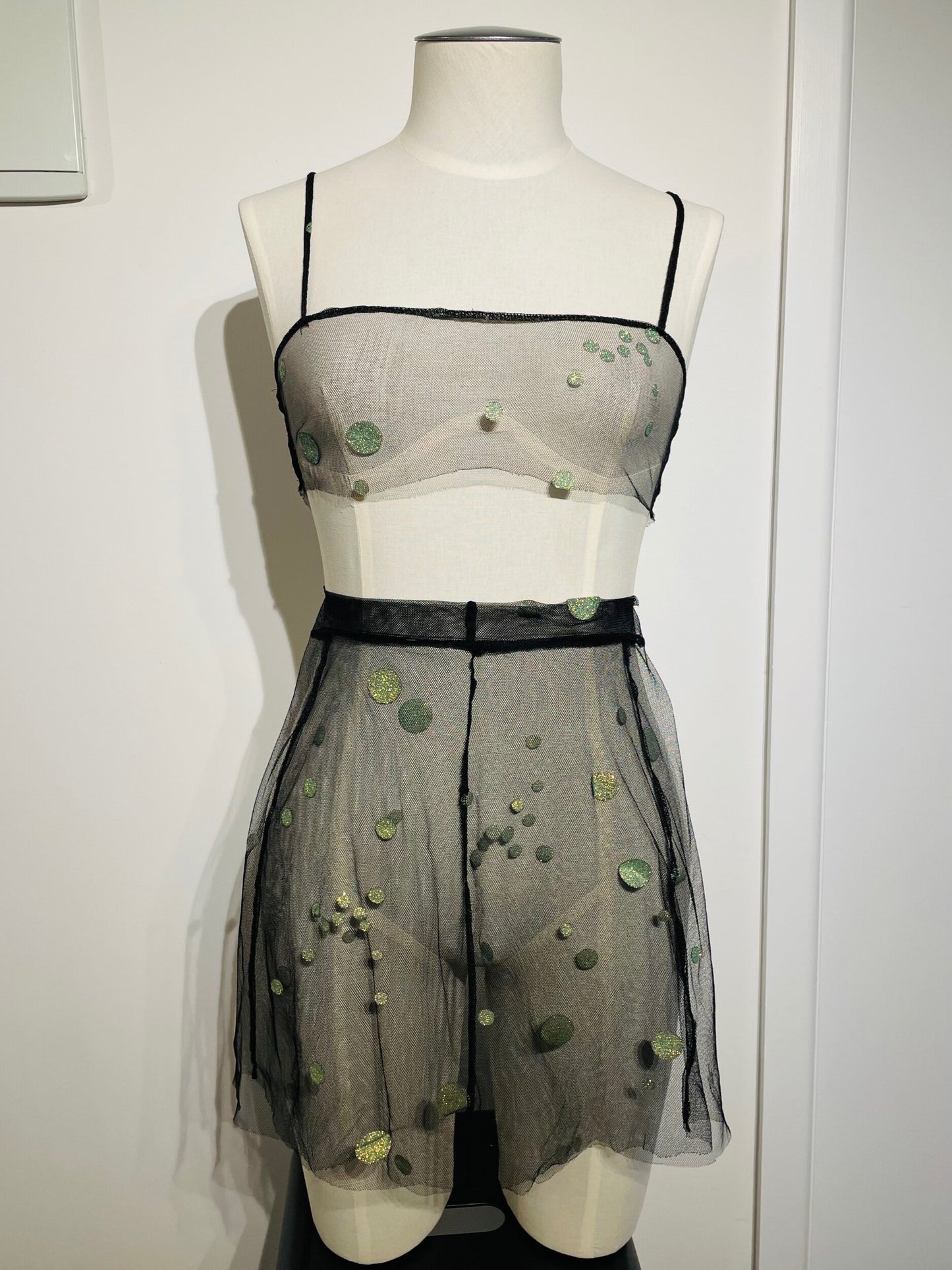 Bandeau + Base Mini Skirt Set - S