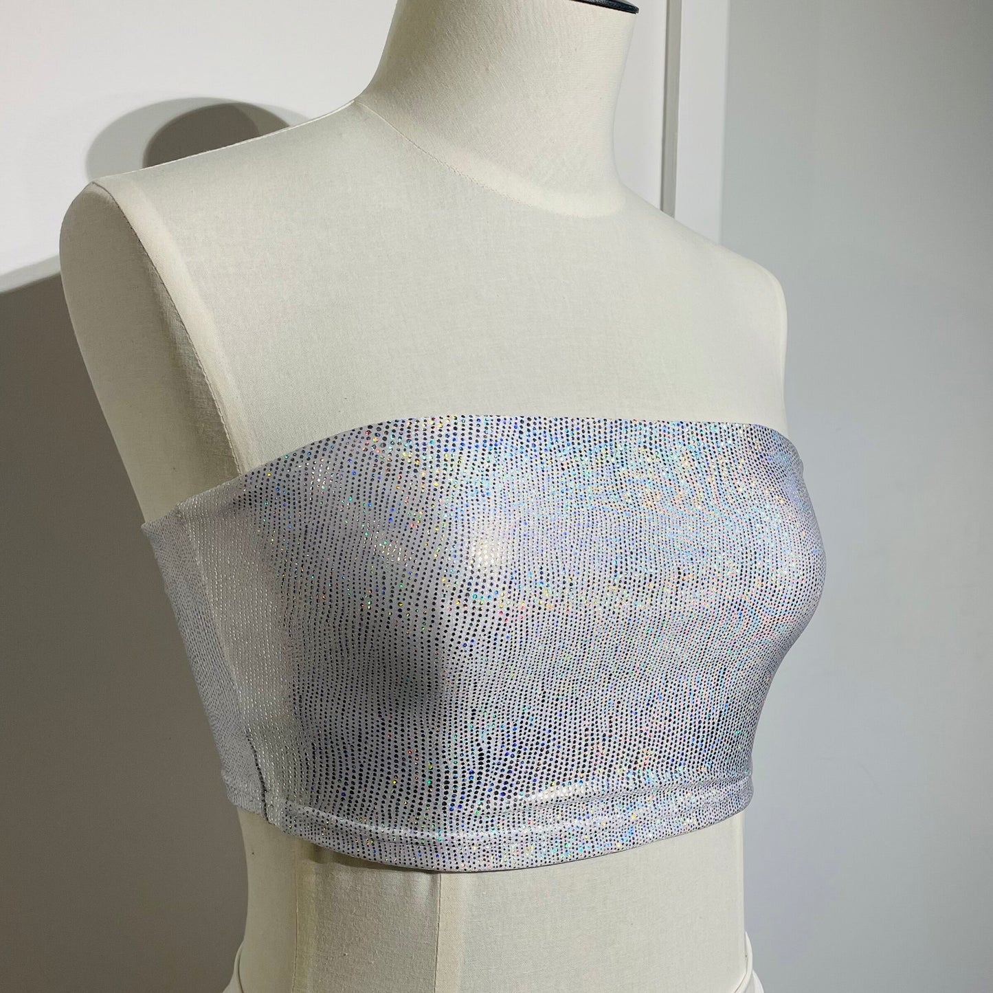 Bandeau / S / Sparkly white