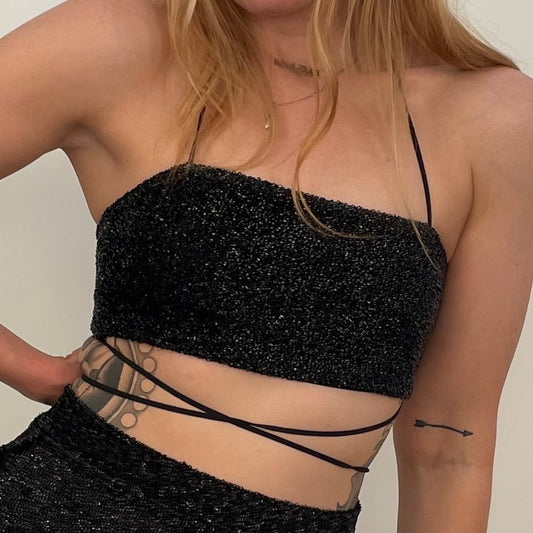 Double Strap Bandeau / S / Cassette Tape