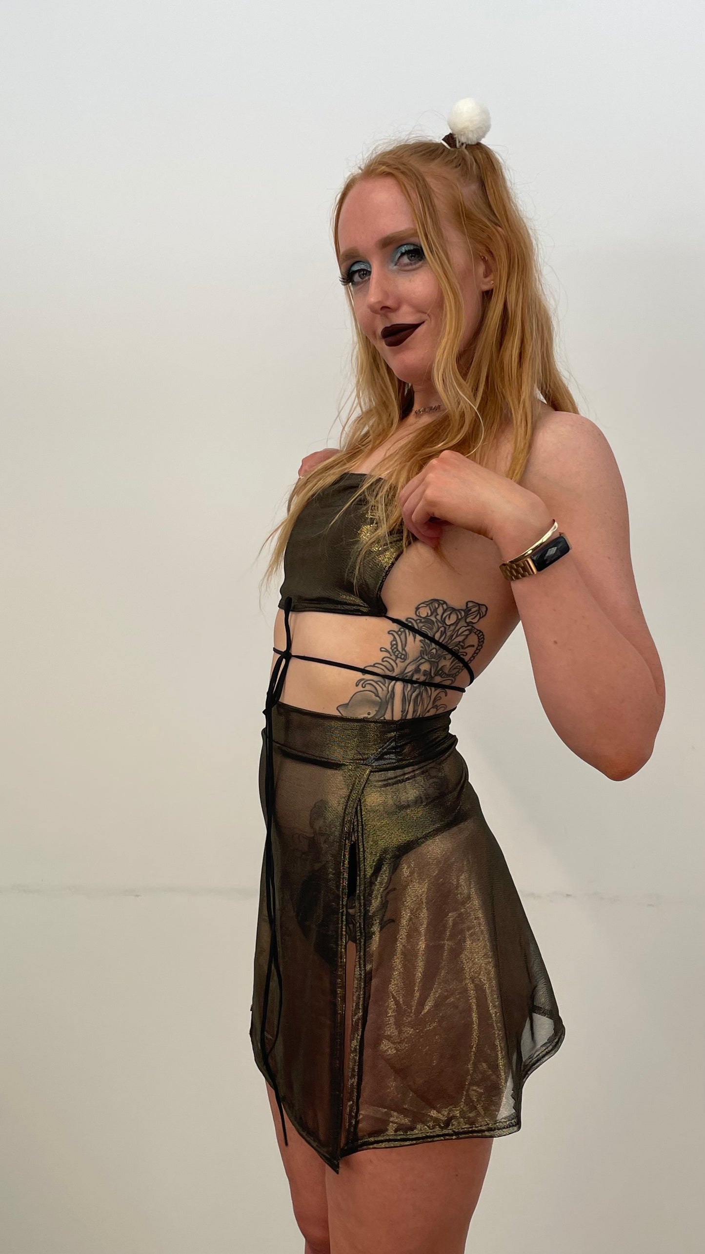 Bandeau / S / Gold Mesh 1