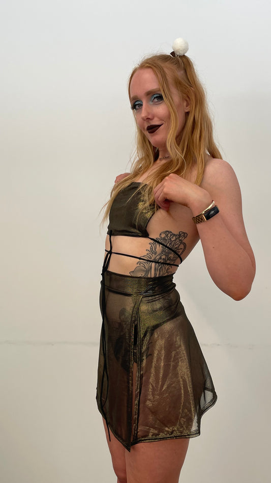 Bandeau / S / Gold Mesh 1