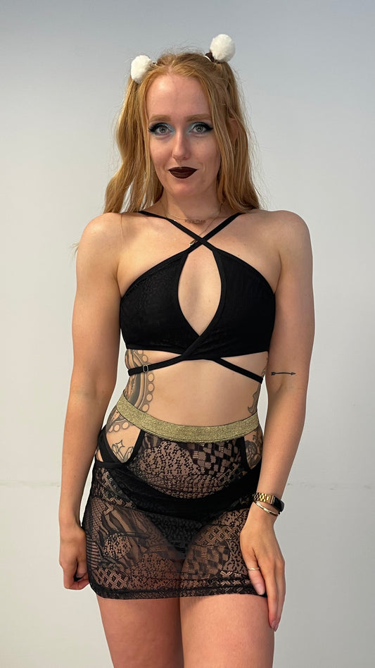 Crescent Top / S / Combo Lace