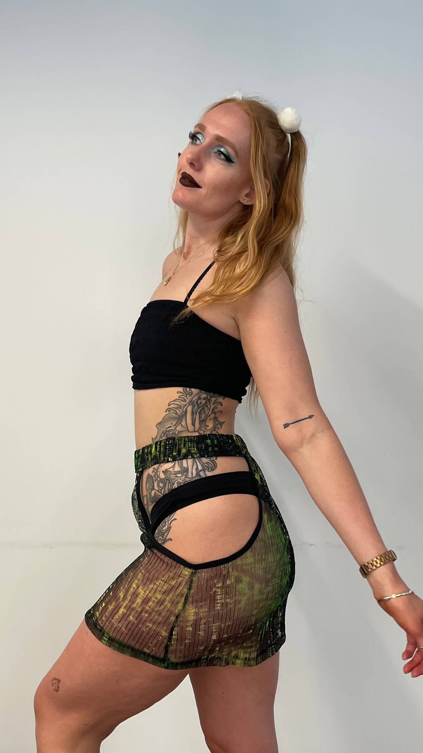 Bandeau / M / Black Lace Rib