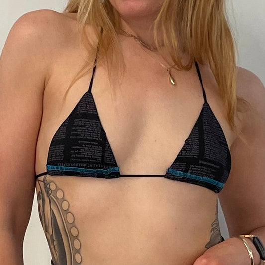 Bikini Top / S / Newsprint