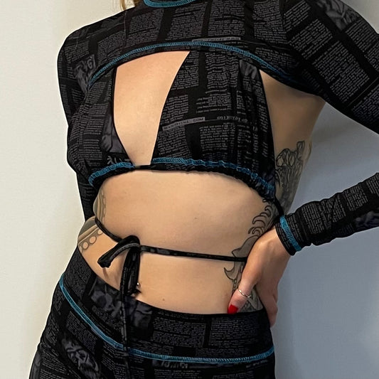 Hunter Bikini / M / Newsprint