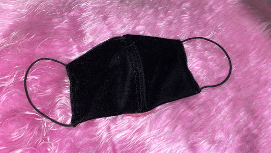 Face mask / S / Black velvet