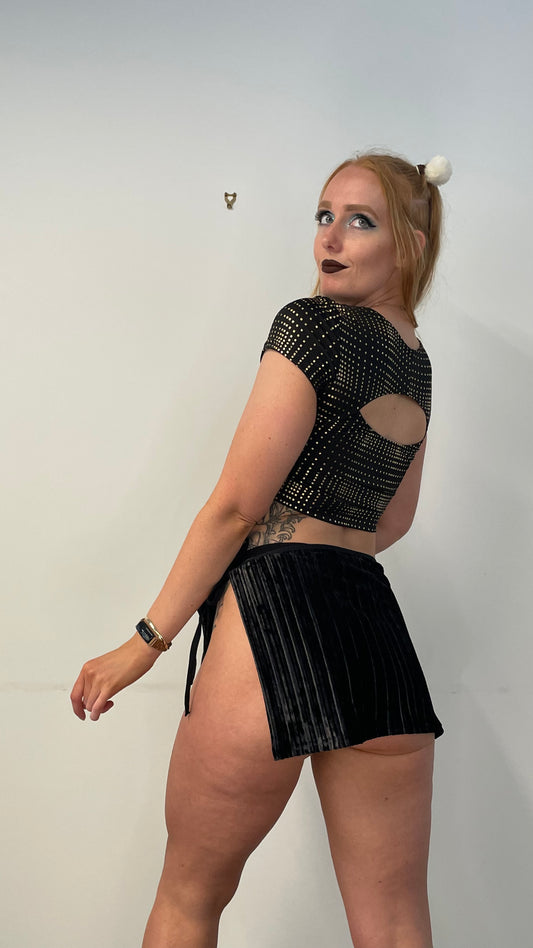 Picnic Skirt / L / Ribbed Velvet