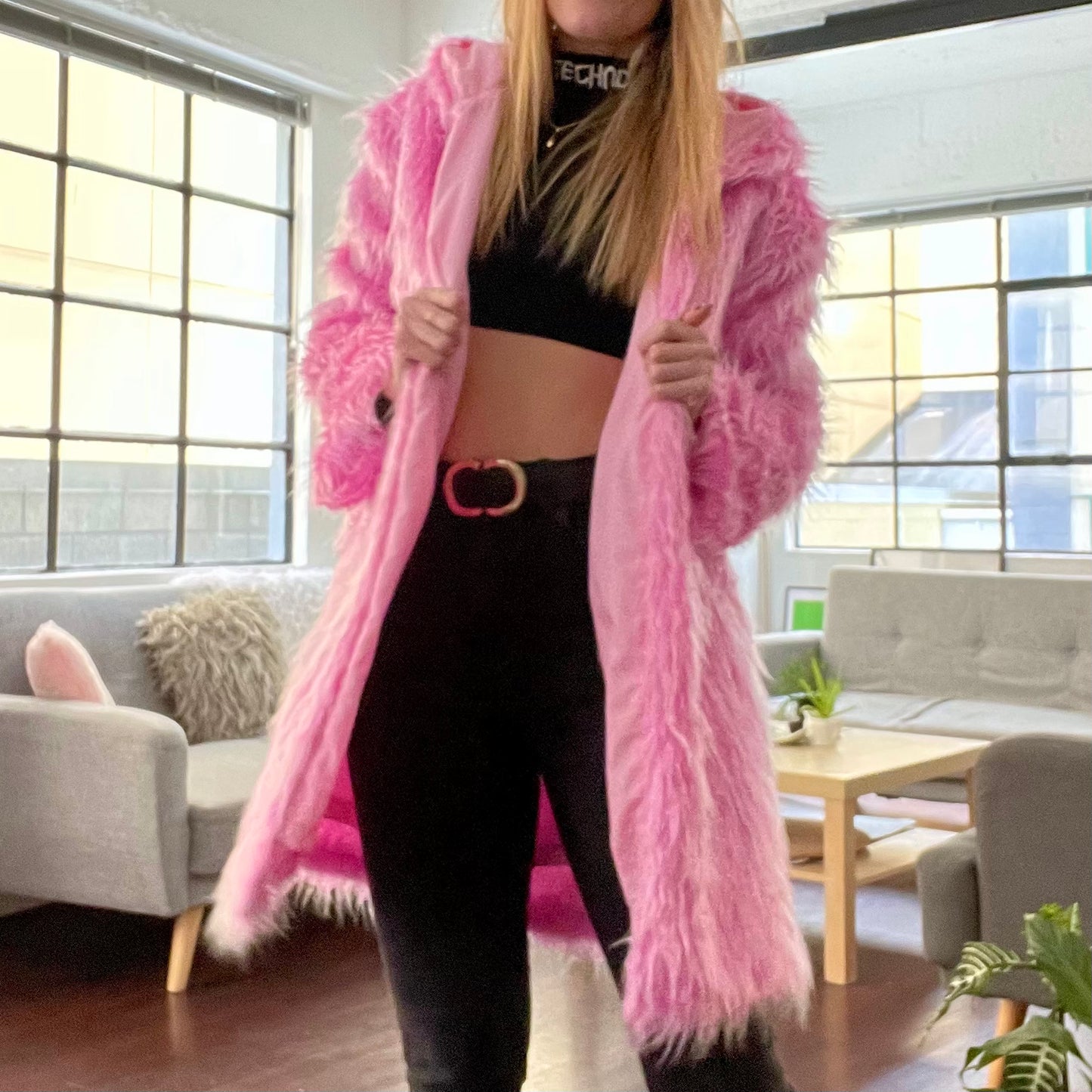 Prime Coat, Pink fur - L