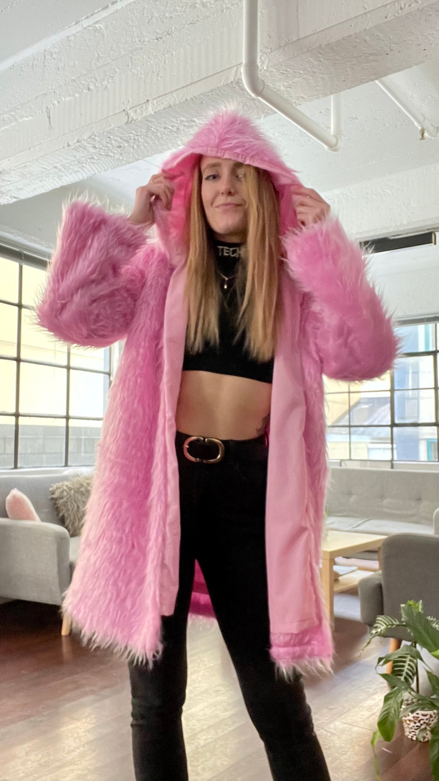 Prime Coat, Pink fur - L